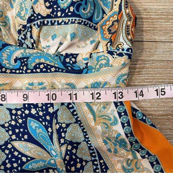 Rubber Ducky Bohemian Print Spaghetti Strap Dress Size Small - Picture 7 of 8